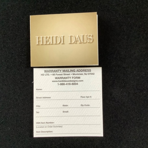 Heidi Daus Conscious Coupling Stackable Bangles Bracelet Set Clear/Hematite M/L - Picture 12 of 12